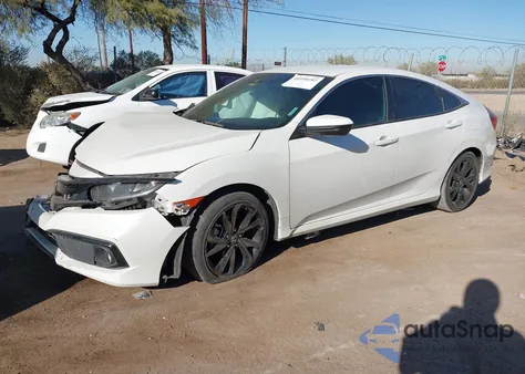 2019 Honda Civic Sport из США, поврежденный, VIN 2HGFC2F85KH505526